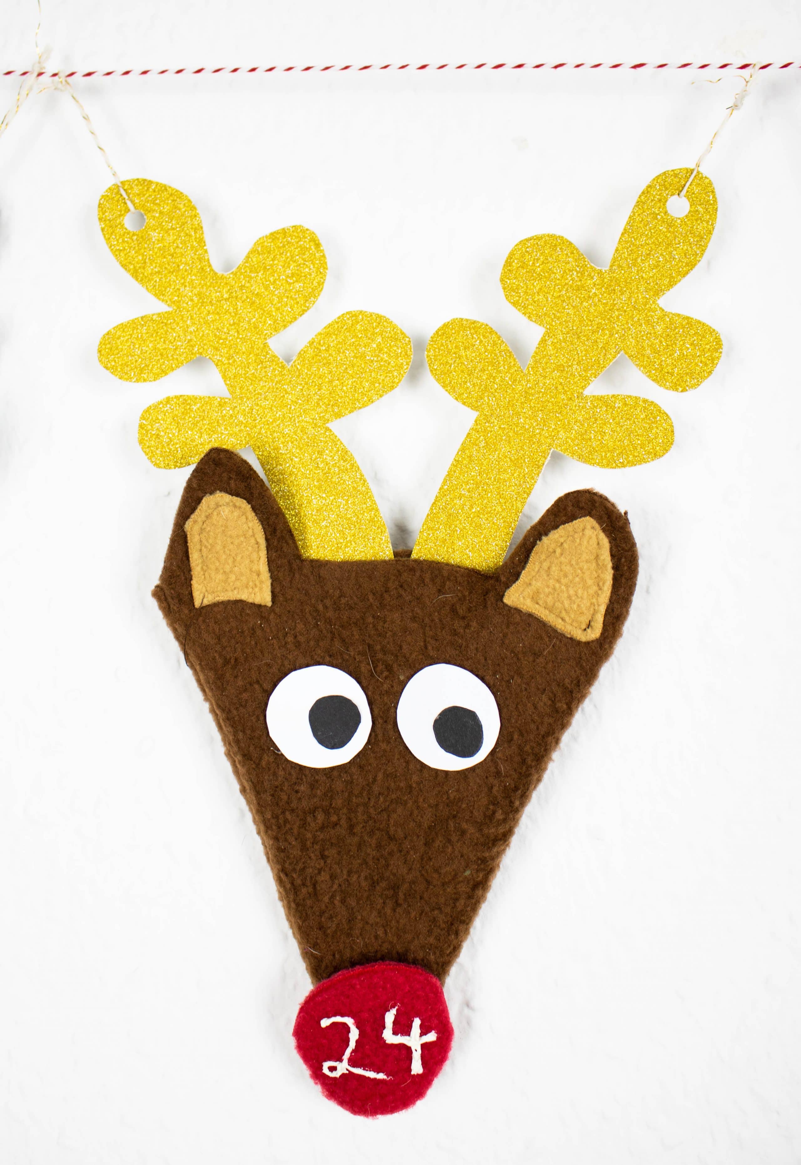 Anleitung Rentier-Adventskalender nähen 65 Adventskalender nähen - Kostenlose Anleitung für Adventskalender mit Rentieren