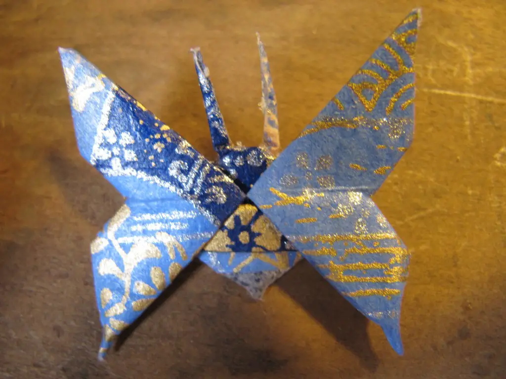 Origami Schmetterling Brosche