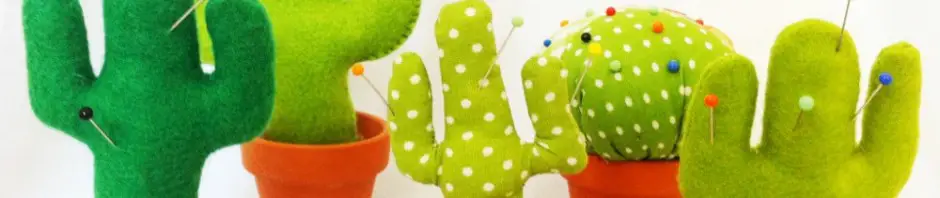 Anleitung –  Lustiges Kaktus Nadelkissen aus Filz nähen