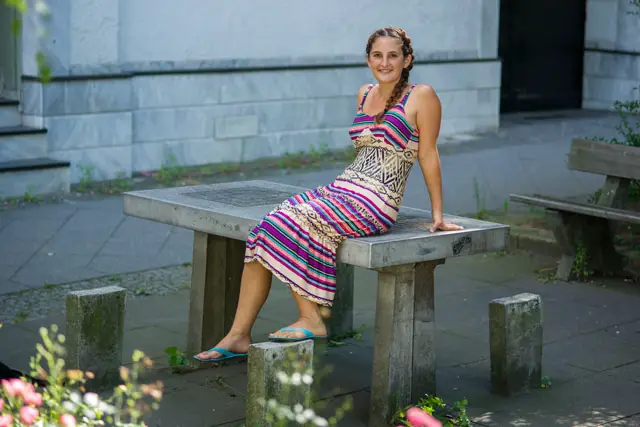 Genäht - Sommerkleid Babsy mit bunten Steifen und Mustern