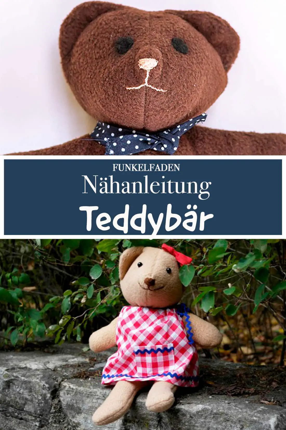 Teddybär nähen Freebook