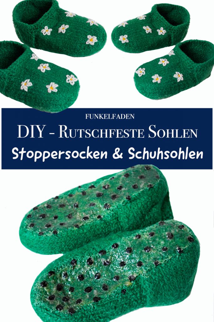 10 Last Minute Ideen fürs Geschenke nähen zu Weihnachten 64 DIY - ABS-Socken selbermachen - Rutschfestee Sohlen