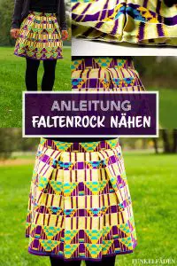 Faltenrock nähen - Anleitung Freebook