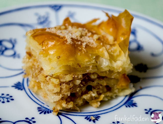 Rezept - Baklava mit Wallnüssen 