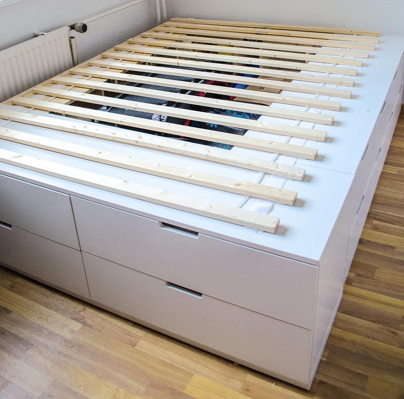 Diy Ikea Hack Bett Selber Bauen Aus 5 Nordli Plattformbett