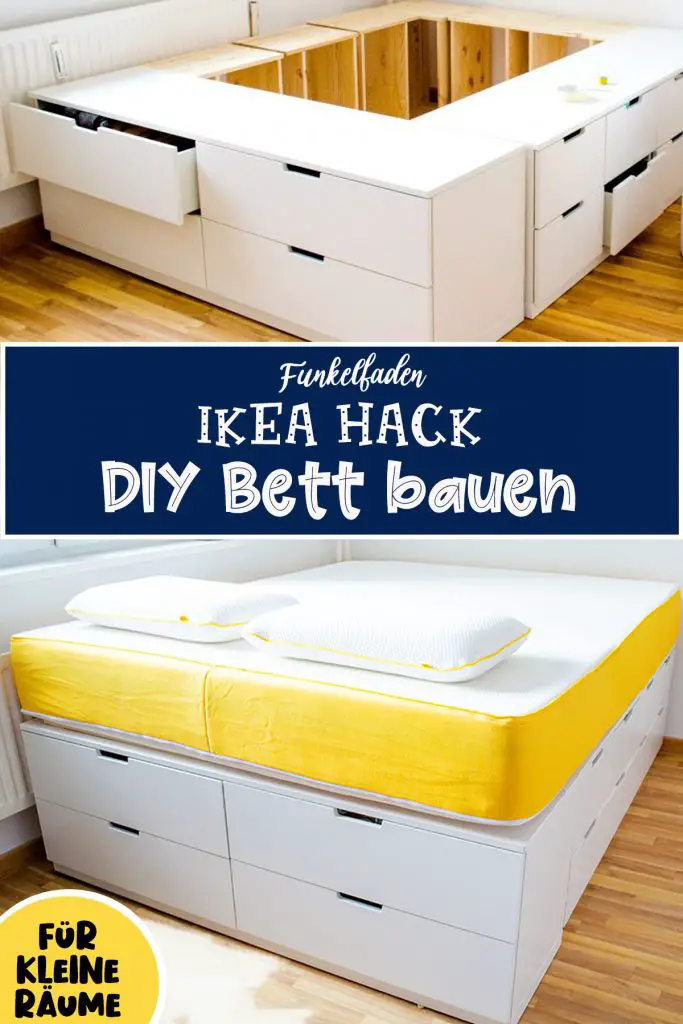 DIY IKEA HACK Bett bauen Pinterest