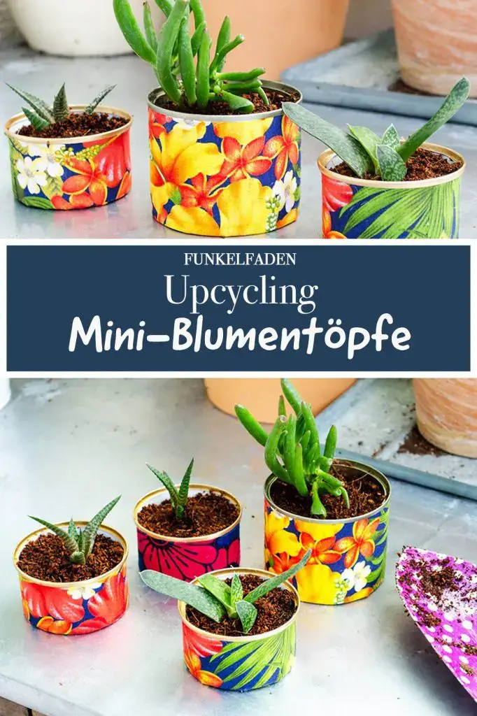 Anleitung MIni Blumentöpfe Upcycling