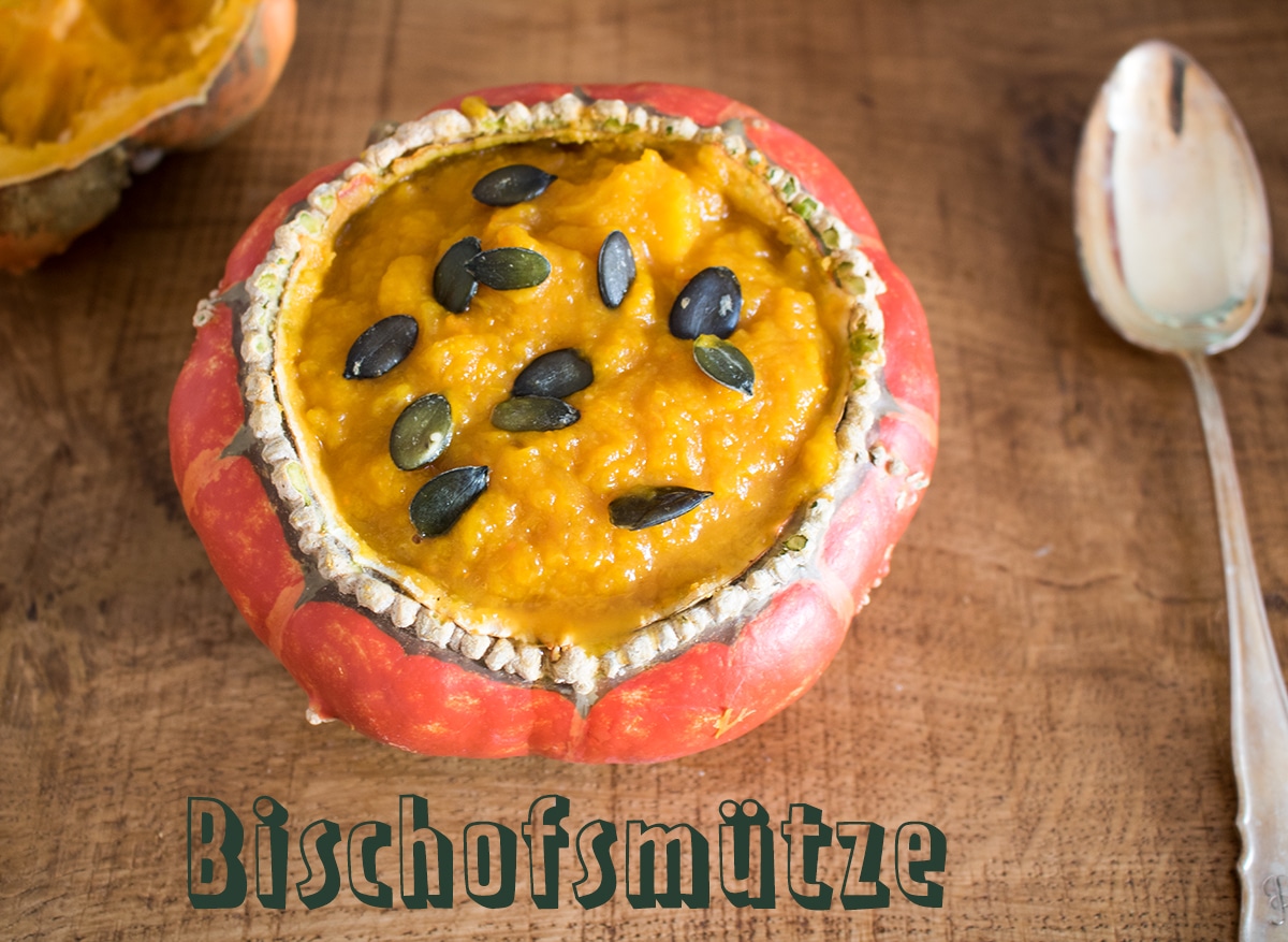 Rezept - Kürbissuppe in der Bischofsmütze