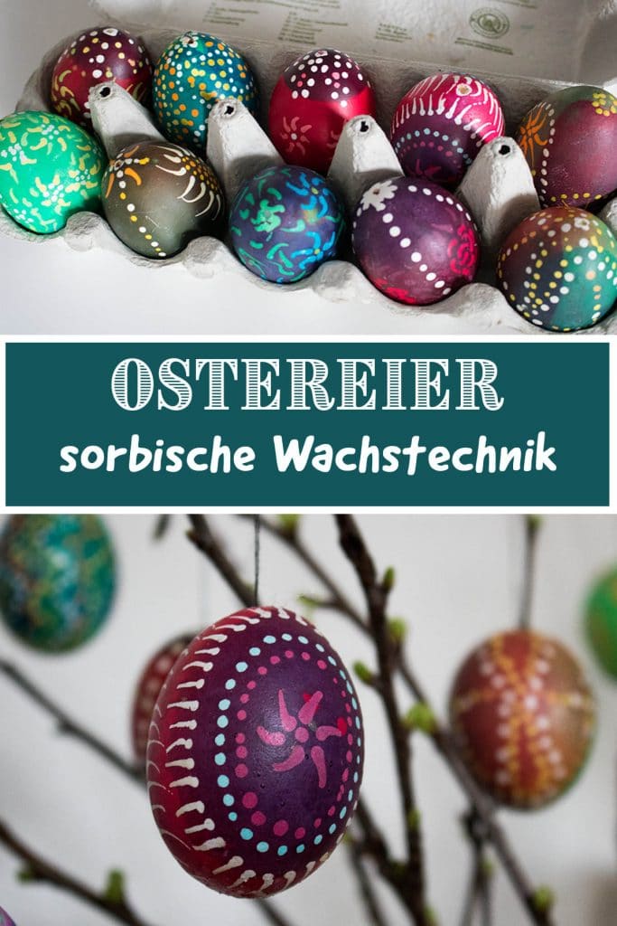 Osterkerze selber machen - Upcycling 12 Anleitung DIY Sorbische ostereier mit Wachstechnik