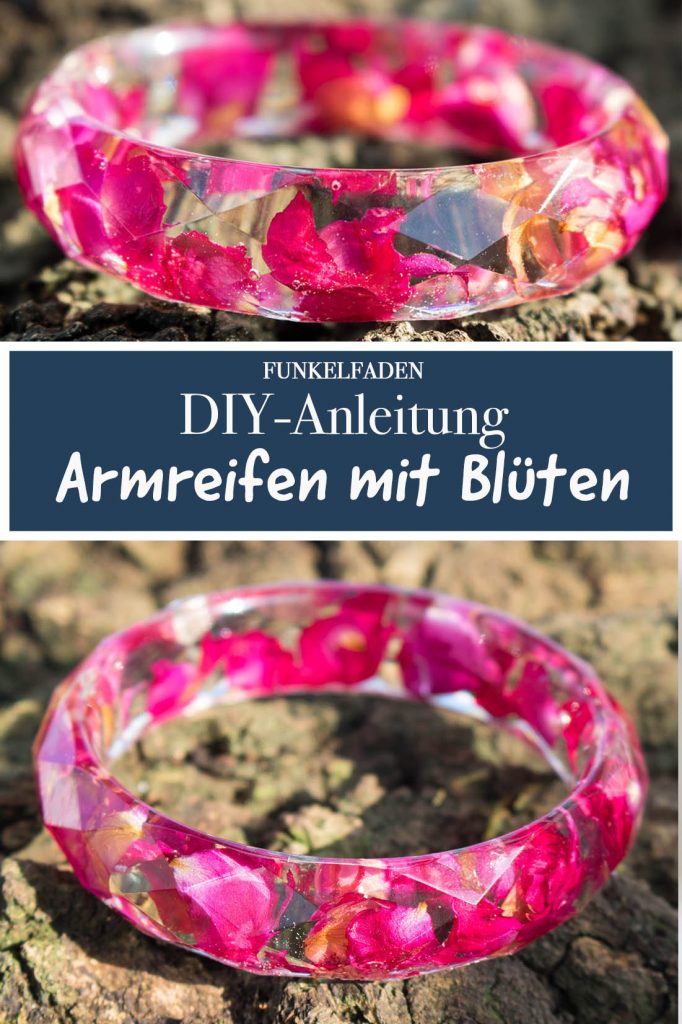 Armreifen mit Blüten selbermachen
