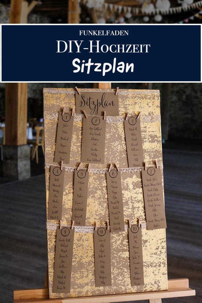 DIY Hochzeit Spiele selber machen - Dosenwerfen 57 Ideen Sitzplan für die Hochzeit selber machen