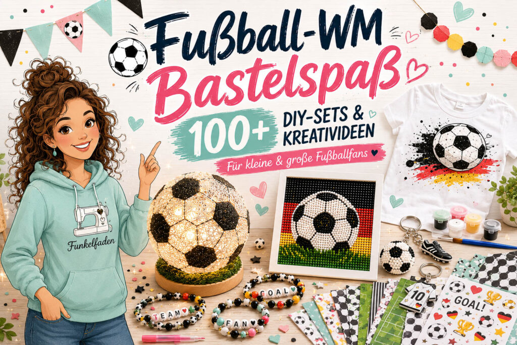 Fußball-Party Kindergeburtstag - Indoor Aktivitäten 8 DIY Ideen Fußball WM Bastelsets für Kinder und Erwachsene