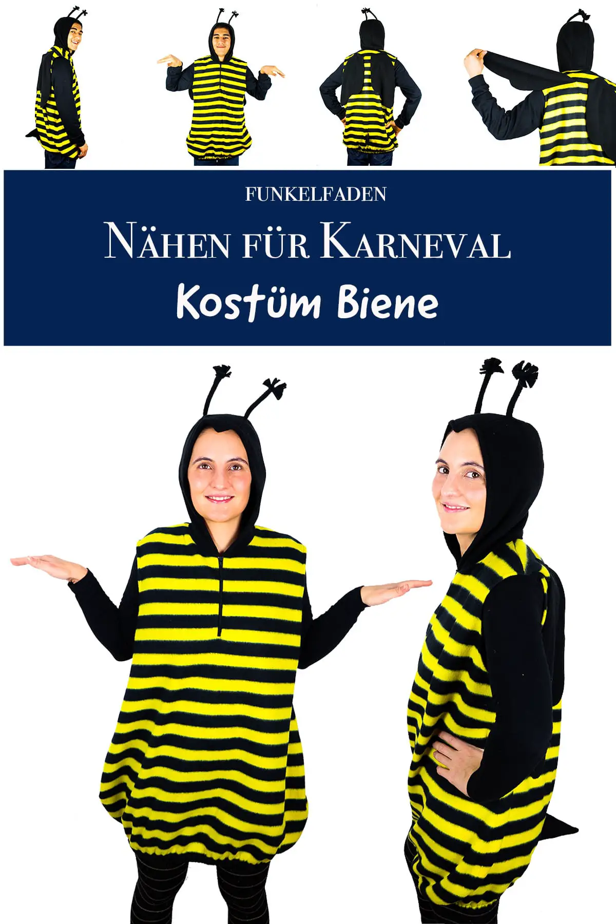 Kostüm Biene für Erwachsne nähen 