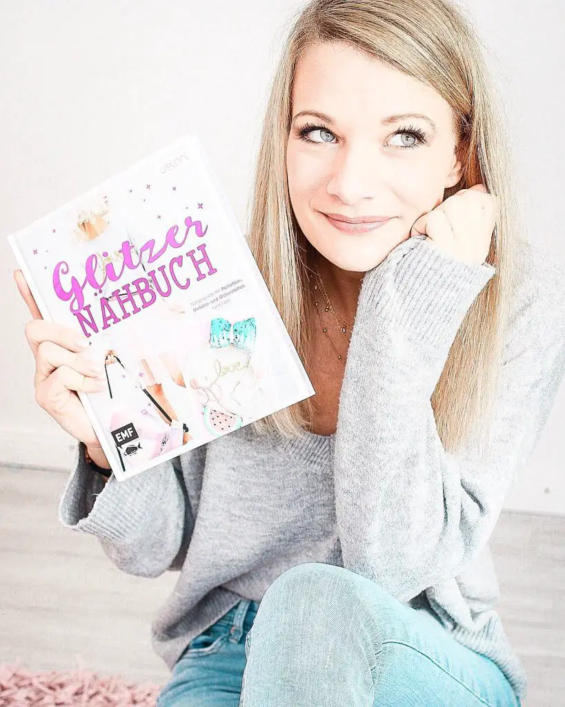 Glitzer Nähbuch für Mädchen von delari