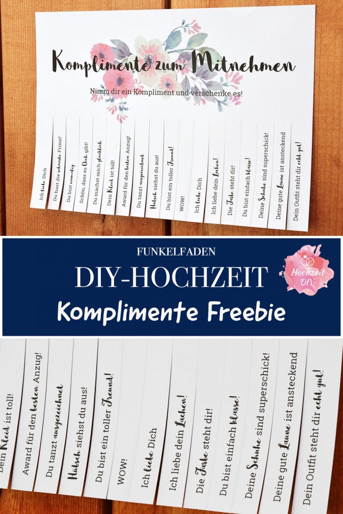 Hochzeits DIY Printable Freebie