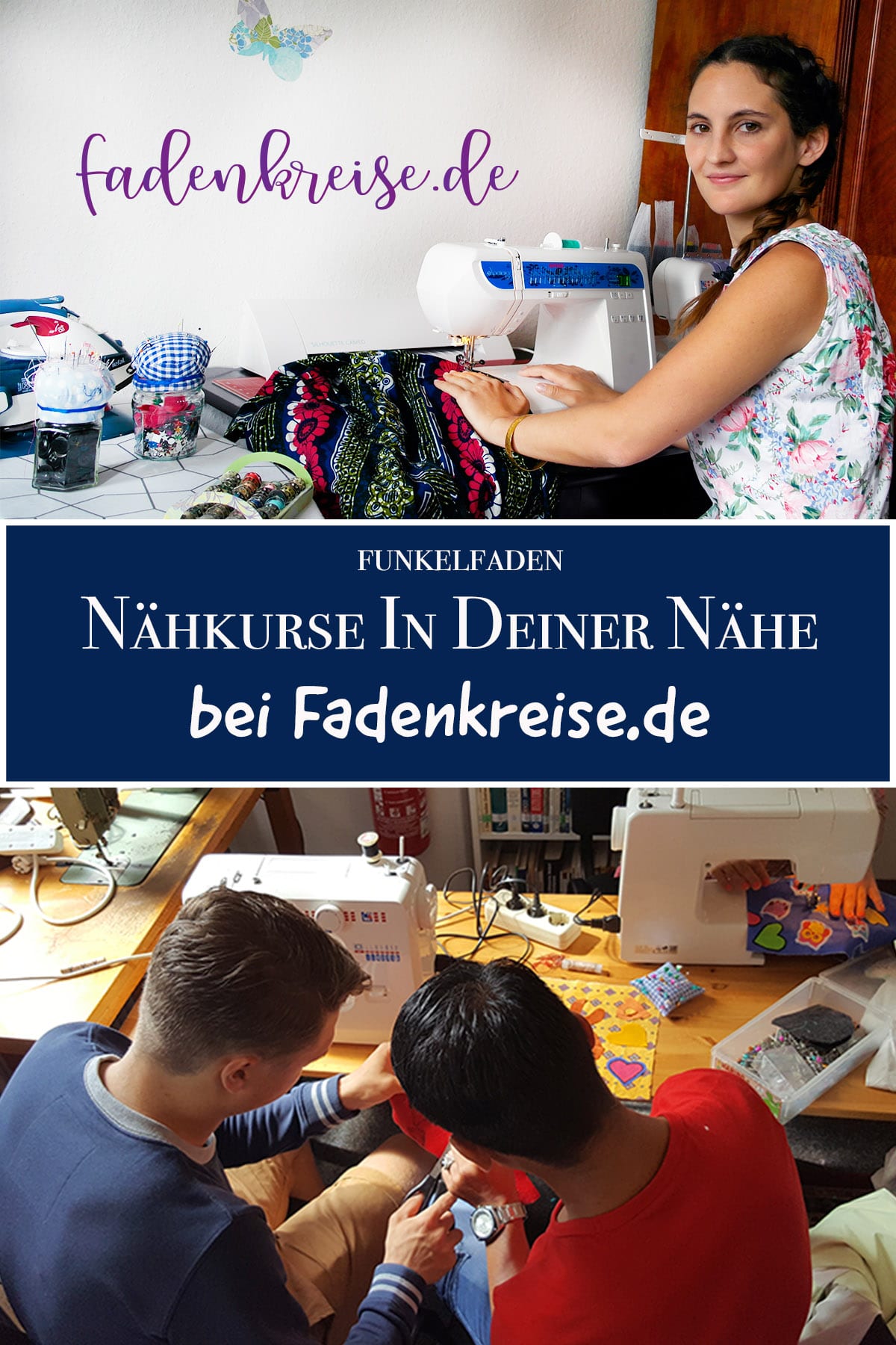 Nähkurse online buchen bei Fadenkreise.de - Nähkurse in deiner Stadt