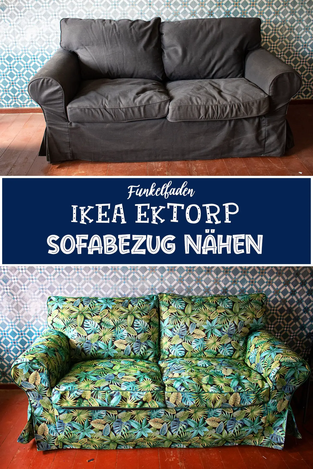 Sofa beziehen – Bezug nähen für Ikea Ektorp Sofa