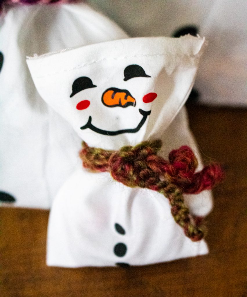 Schneemann Geschenksäckchen-4