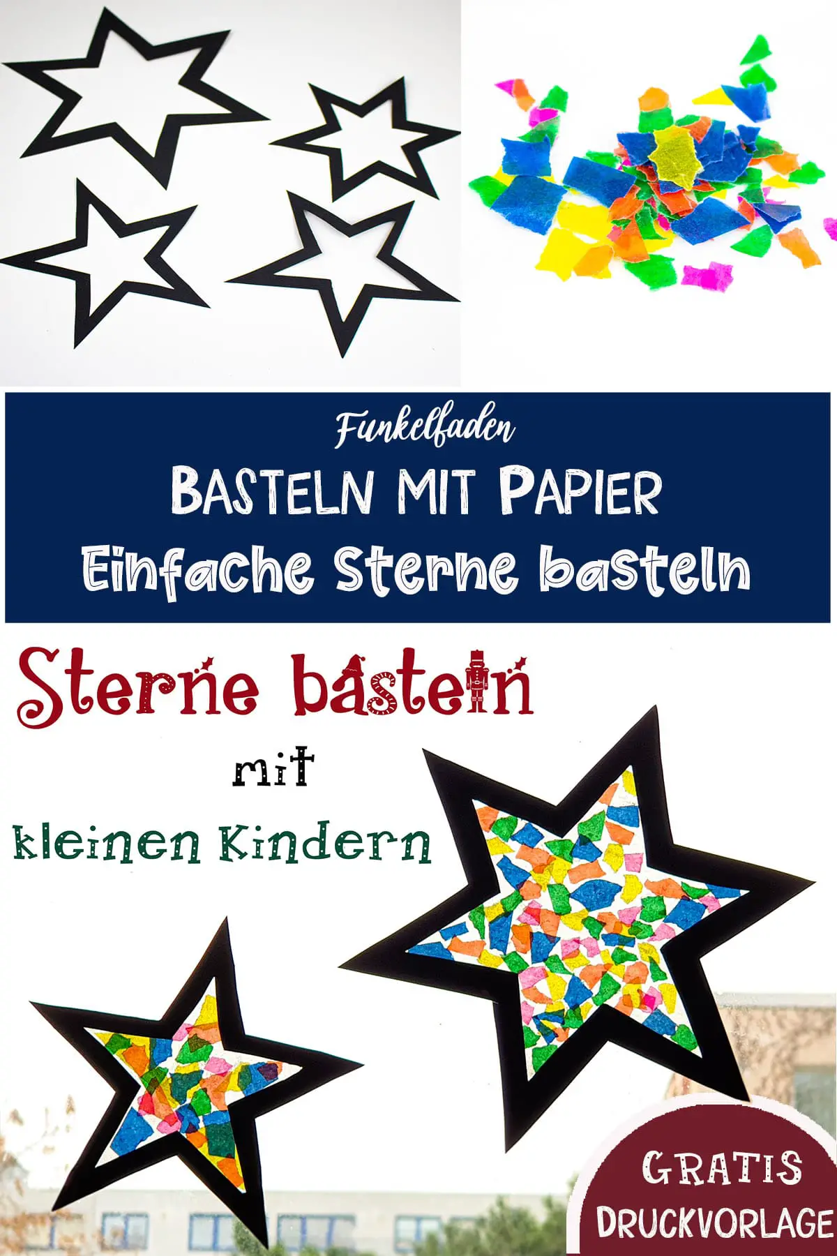 Basteln Mit Papier Sterne Basteln Weihnachten Mit Kleinen Kindern
