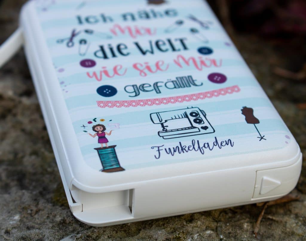Handyhülle mit Nähmaschine Motiv