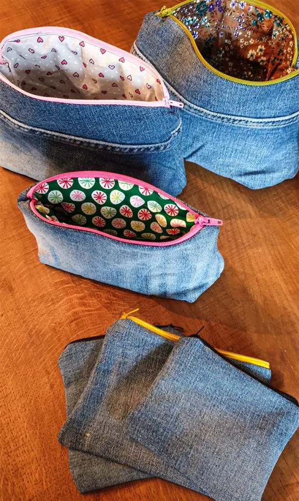 Jeans-Upcycling Mäppchen nähen mit Nähliebe Plott 2