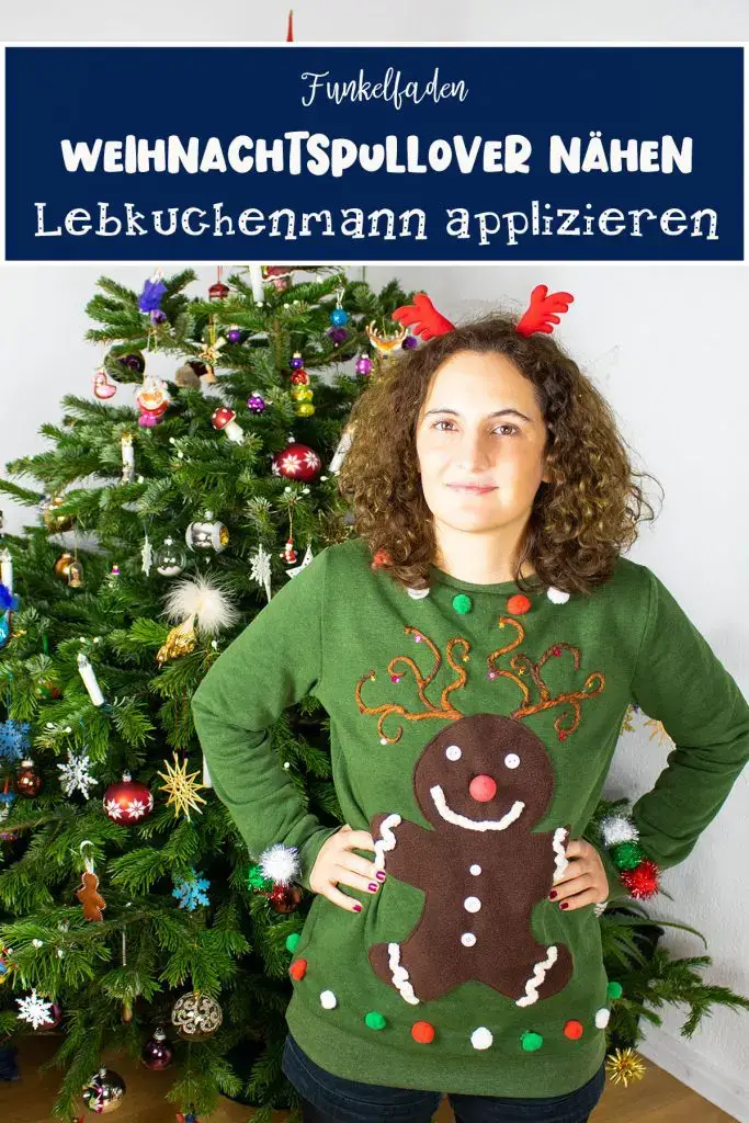 Lebkuchenmann Pullover - Pullover nähen für Weihnachten Ugly Christmas Sweater