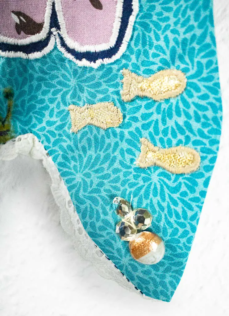 Babygeschenke nähen - Wimpelkette nähen mit gratis Vorlagen  zum Thema Wasser / Meerjungfrauen