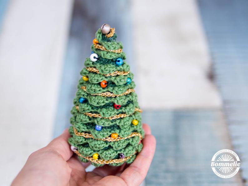 Anleitung - Weihnachtsbaum häkeln Bommelie Handmade for Kids 