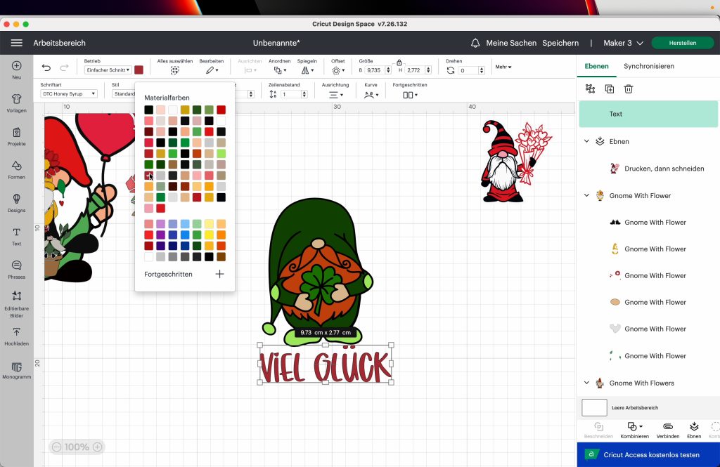 Sticker erstellen im Cricut Design Space 74 Wichtel Aufkleber erstellen im Cricut Design Space