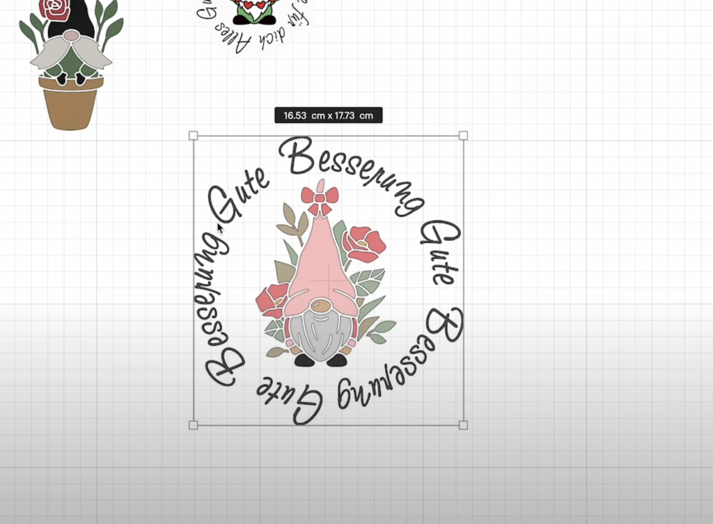 Sticker erstellen im Cricut Design Space 78 Schrift im Kreis anordnen im Cricut Design Space