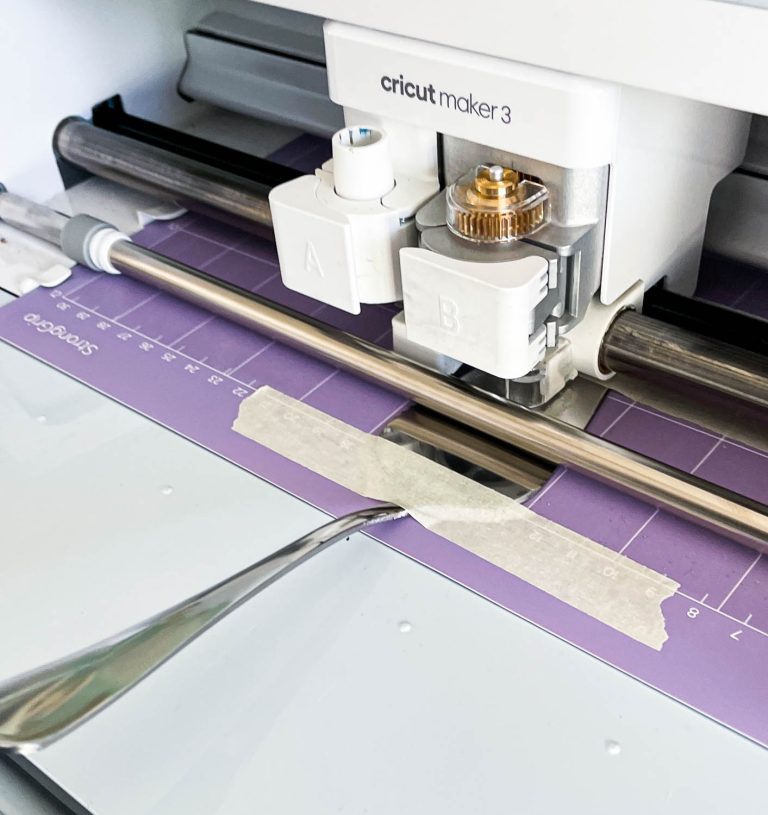 Anleitung Kuchenheber gravieren mit Cricut Maker 3 Funkelfaden