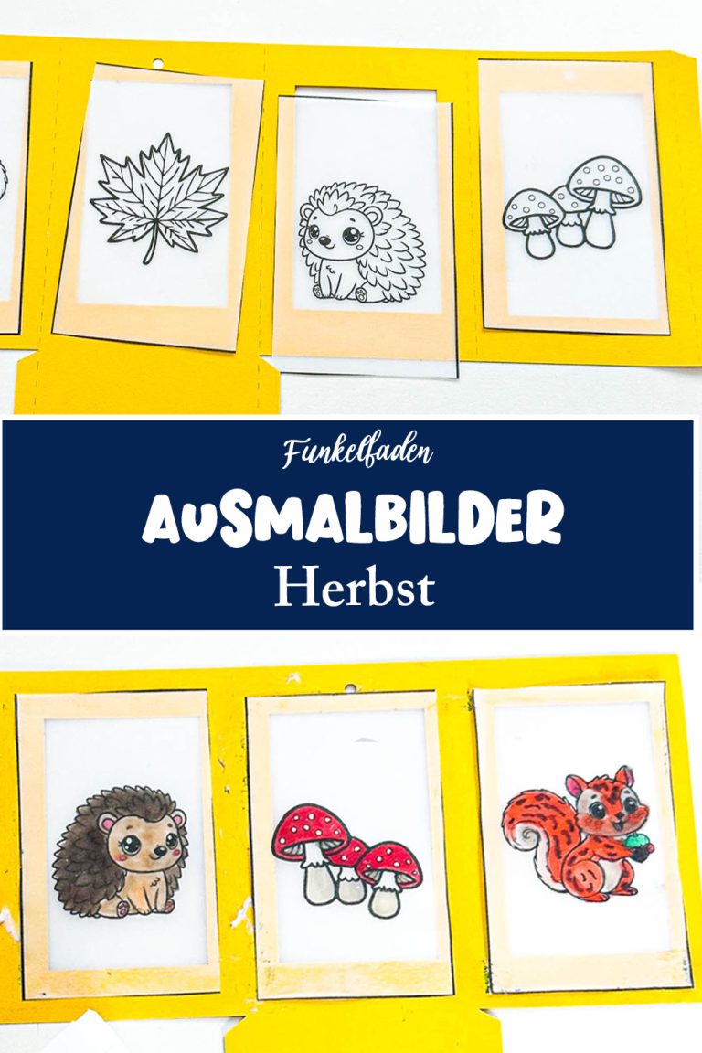 Ausmalbilder Herbst zum Ausdrucken - Funkelfaden