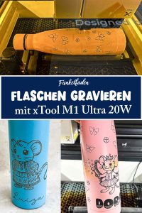 Flaschen gravieren mit xTool M1 Ultra 20W