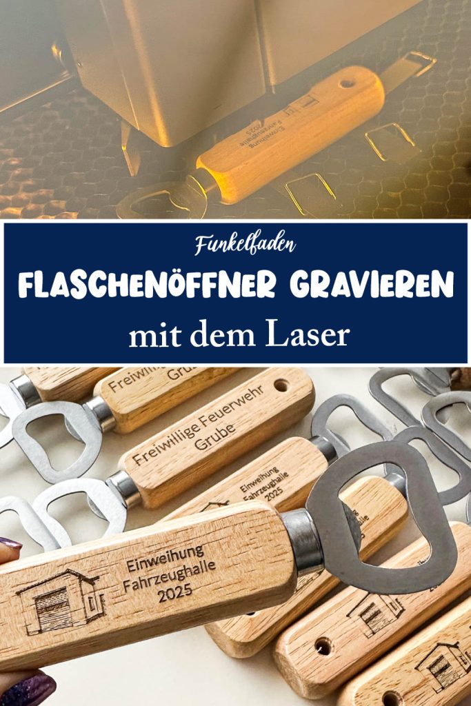 Weihnachtskugeln gravieren mit xTool M1 Ultra 20W 21 Flaschenöffner gravieren mit dem Laser xtool M1 Ultra 20W