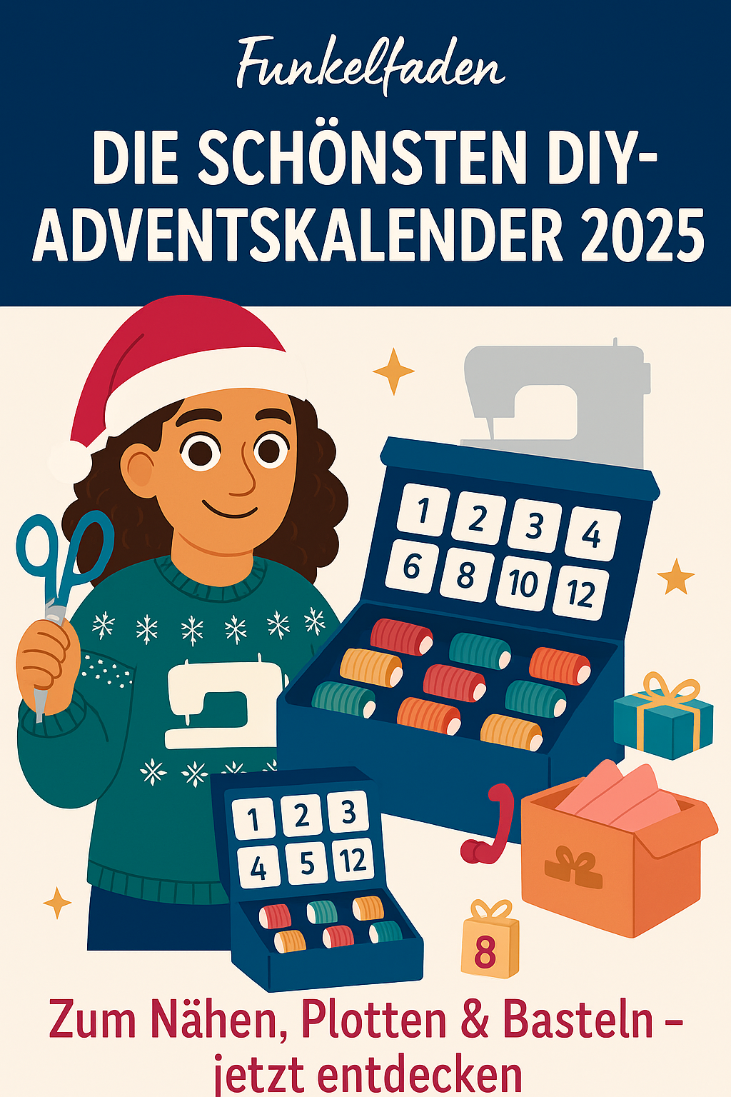 Die schönsten DIY-Adventskalender 2025 – Nähen, Plotten, Basteln & mehr 