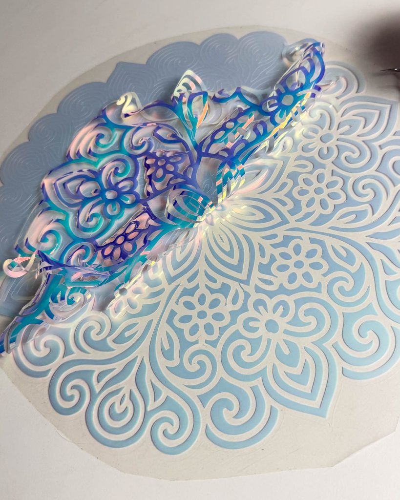Restlos Plotten mit gratis Mandala Plotterdatei