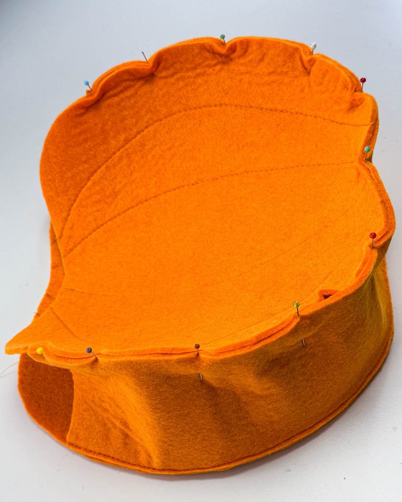 Anleitung Kürbis Tasche nähen für Halloween