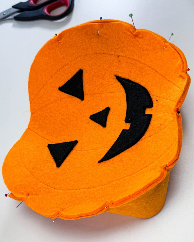 Anleitung Kürbis Tasche nähen für Halloween