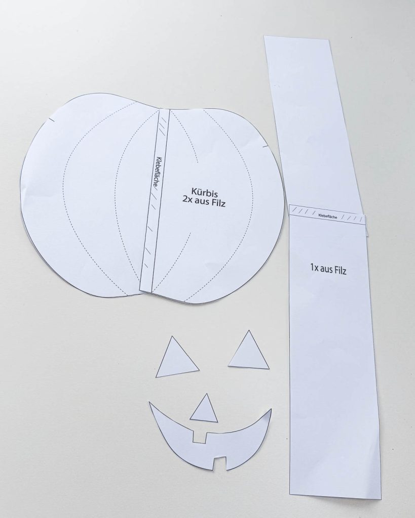 Anleitung Kürbis Tasche nähen für Halloween