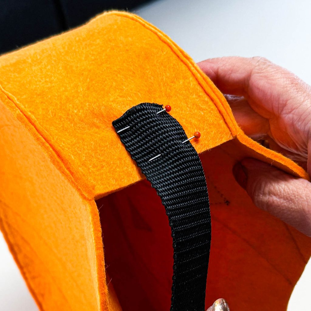 Anleitung Kürbis Tasche nähen für Halloween