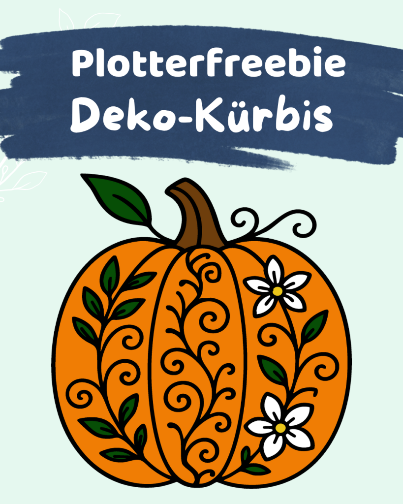 Gratis Plotterdatei Kürbis - Plotterfreebie Herbst