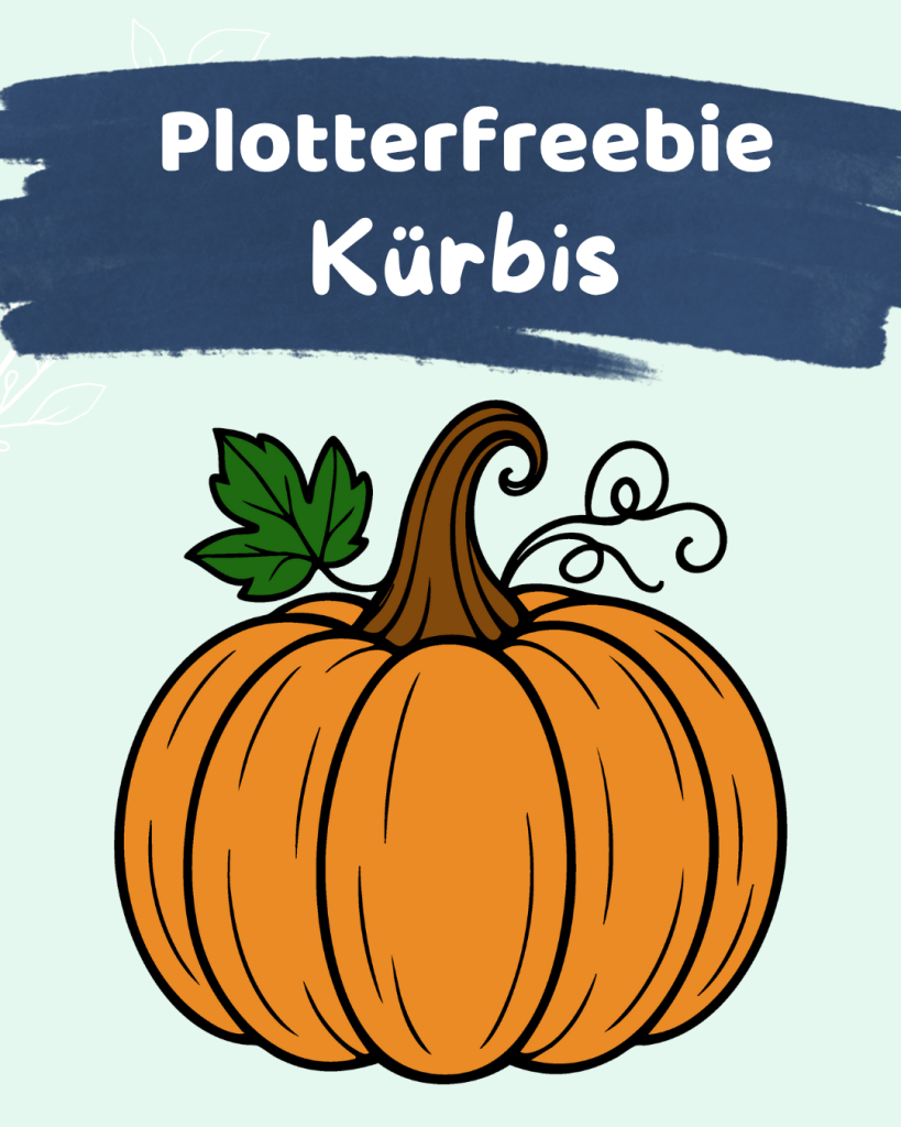 Gratis Plotterdatei Kürbis - Plotterfreebie Herbst
