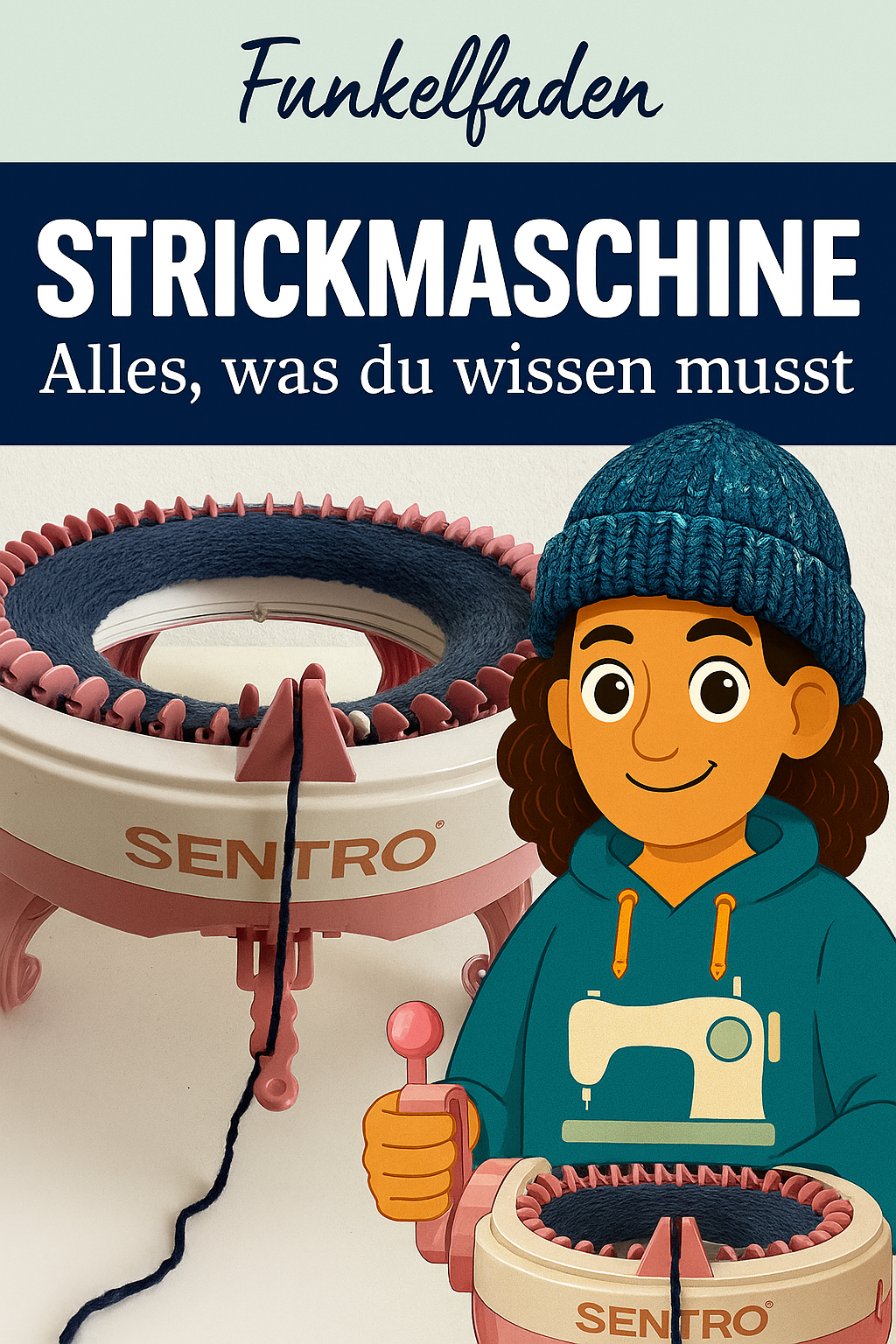 Strickmaschine mit 48 Maschen: So einfach kannst du Mützen & Stirnbänder selbst stricken 