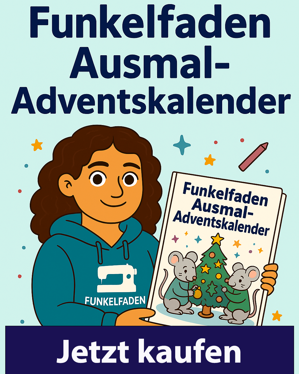 Funkelfaden Ausmal-Adventskalender jetzt kaufen