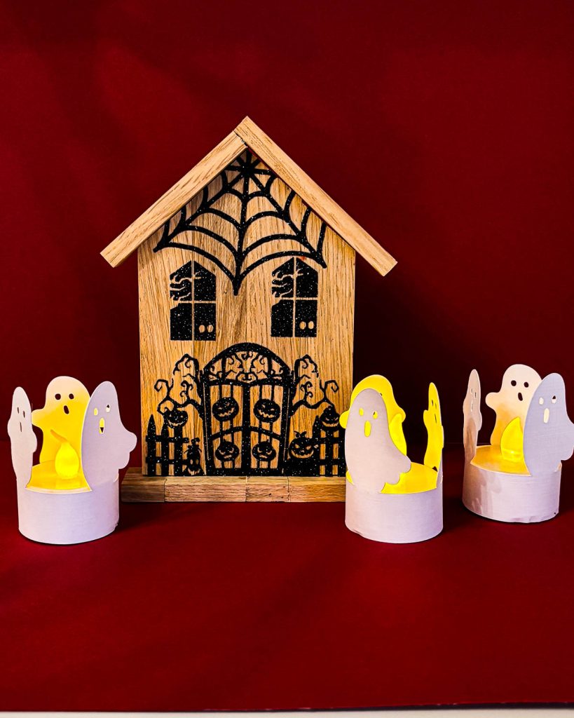 Anleitung Geister basteln aus Papier für Halloween mit Kindern