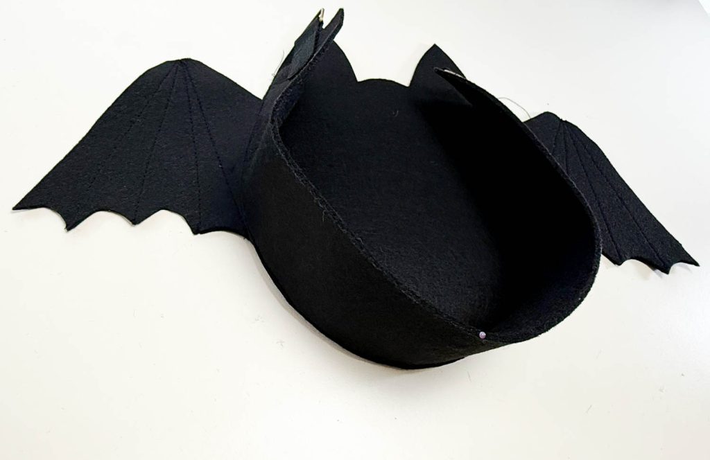Anleitung Fledermaus Tasche nähen für Halloween