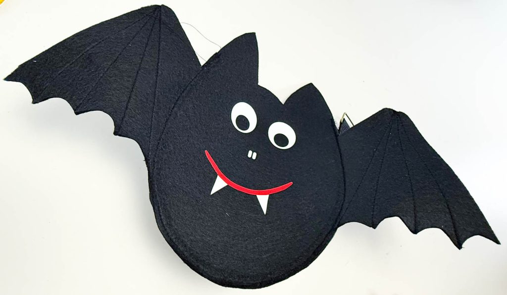 Anleitung Fledermaus Tasche nähen für Halloween