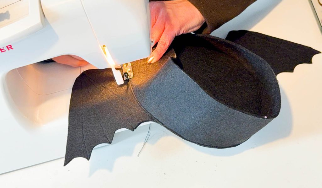 Anleitung Fledermaus Tasche nähen für Halloween