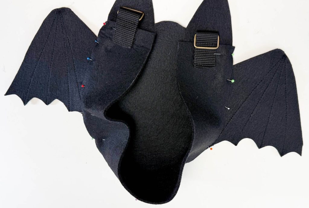 Anleitung Fledermaus Tasche nähen für Halloween