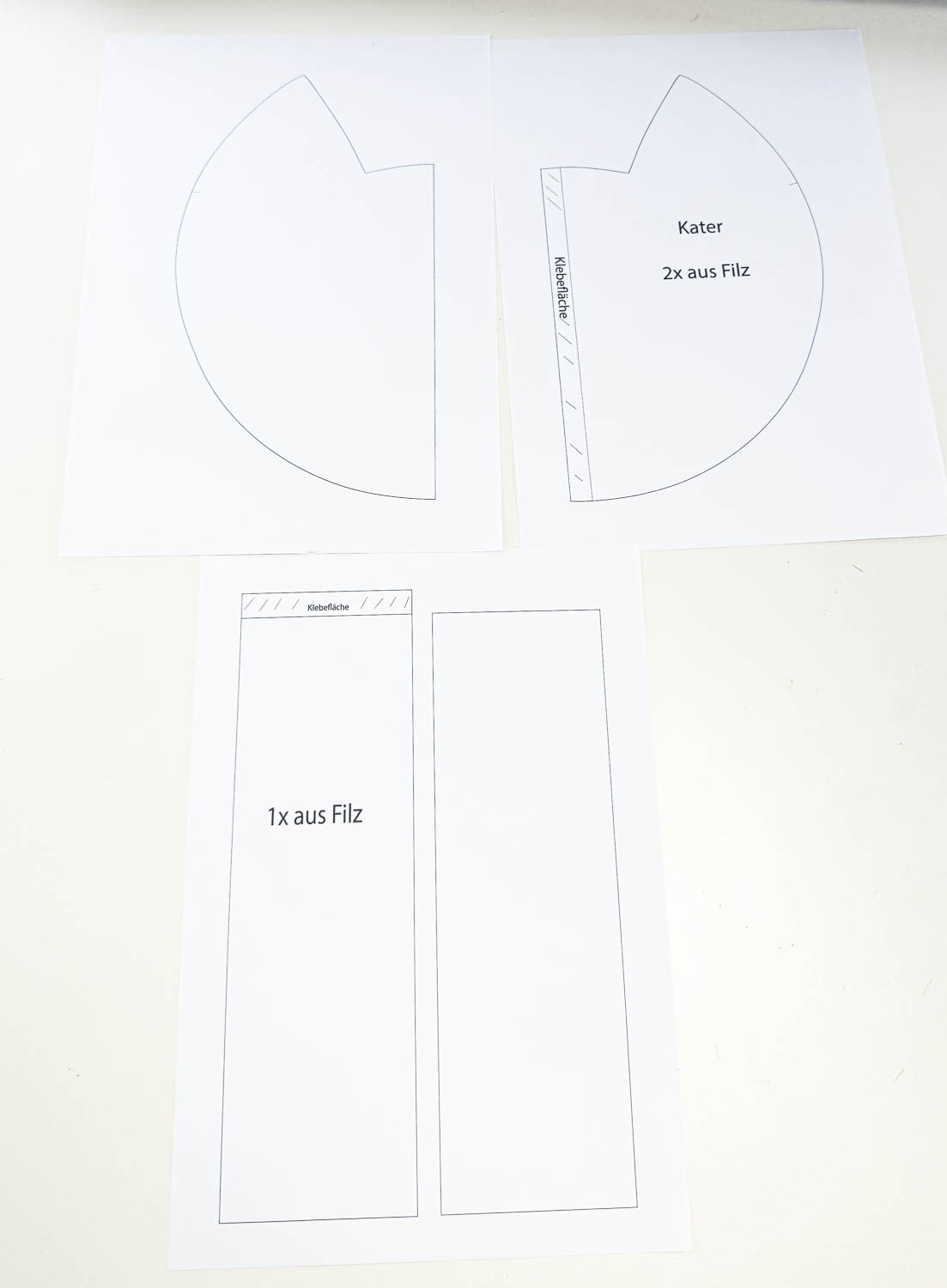 Nähanleitung Katzen Tasche nähen für Halloween 